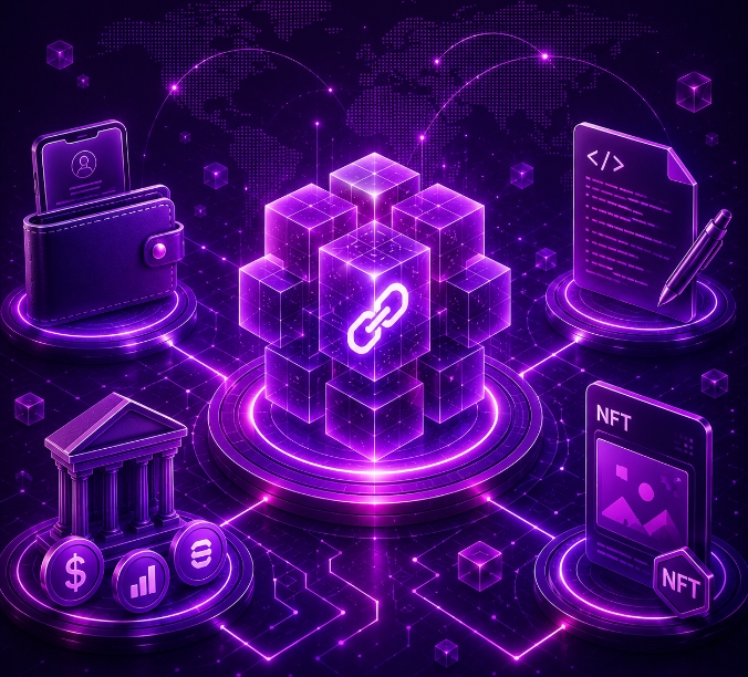 Blockchain development architecture for secure decentralized applications and integrations